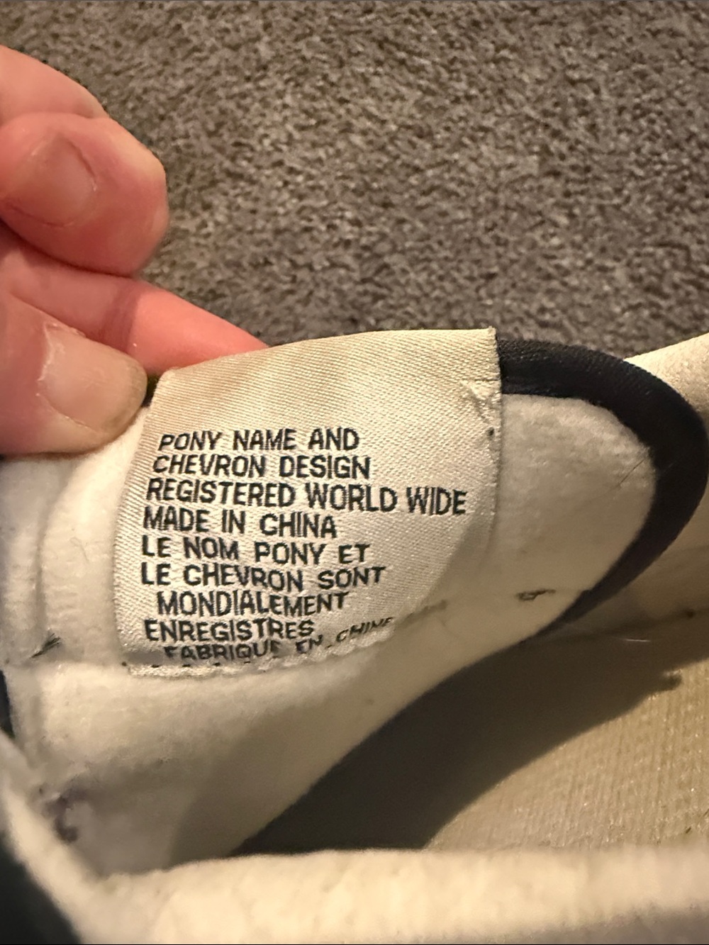 Pony Black and White Low-Top Sneakers - Picture 3 of 3